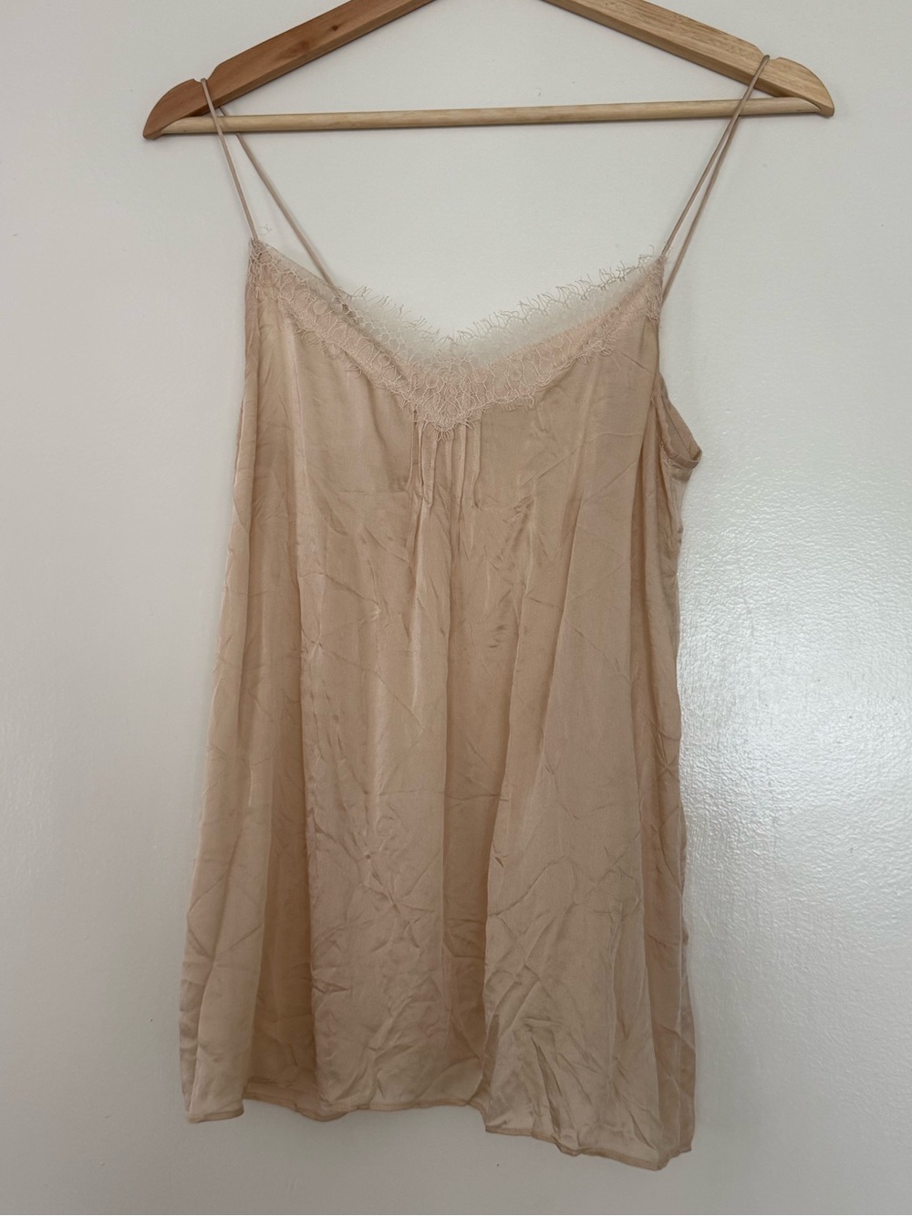 Club Monaco 100% Silk Lace Cami Top